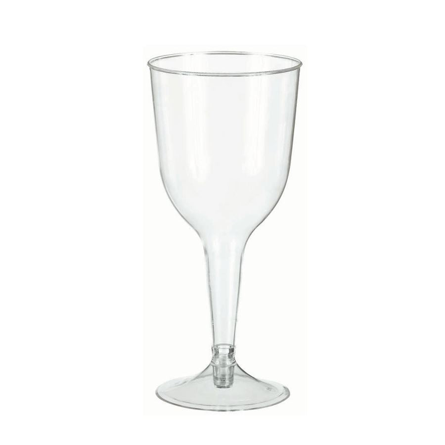 6 CLEAR PLASTIC WINE GOBLETS 7692 - 1 PACK. 7692 \\\VPLWINE6