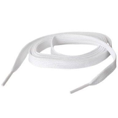 WHITE FLAT SHOES LACES FOR FOOTBALL TRAINERS 140CM. WHITE140 \\\WHITE140