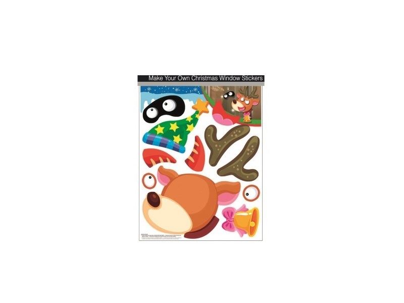 REINDEER DIY WINDOW STICKERS. X14382REIN \\\X14382REIN