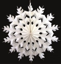 WHITE 36CM PAPER SNOWFLAKE. X14529 \\\X14529