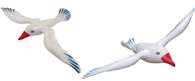 INFLATABLE SEAGULL 76CM GREAT FOR BEACH SCENES. X99111 \\\X99111