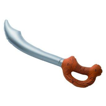 INFLATABLE BLOWUP SWORD HAWAIIAN BEACH PARTY PIRATE FANCY DRESS COSTUME CUTTLES. X99260 \\\X99260
