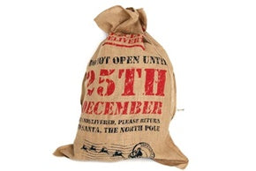 'GIANT HANDCRAFTED HESSIAN JUTE SANTA SACK DON'T OPEN UNTIL 25TH DECEMBER PARTY GIFT STOCKING'||'. '||'XM1723' \\\XM1723