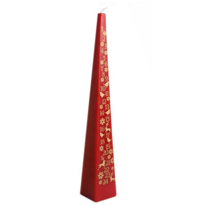 33CM ADVENT CANDLE RED COLOUR ONE SEND. XM2107R \\\XM2107R