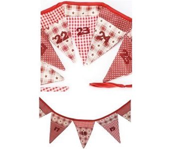 3.15 COTTON ADVENT BUNTING ROW FOR CHRISTMAS. XM2199A \\\XM2199A