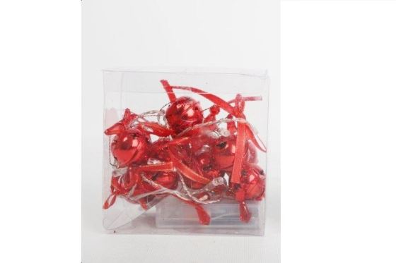 JINGLE BELLS CHRISTMAS GARLAND LIGHT RED. XMR0241R \\\XMR0241R