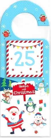 COUNTDOWN TO CHRISTMAS DOOR HANGER. XSLE \\\XSLE