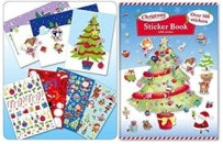 CHRISTMAS STICKERS BOOK WITH SCENES. XSTT \\\XSTT
