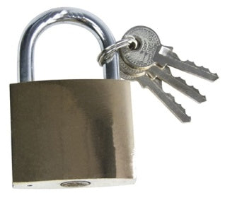 AMTECH PADLOCK 50MM WITH 3 KEYS. AMXXSEL015 \\\XXSEL015