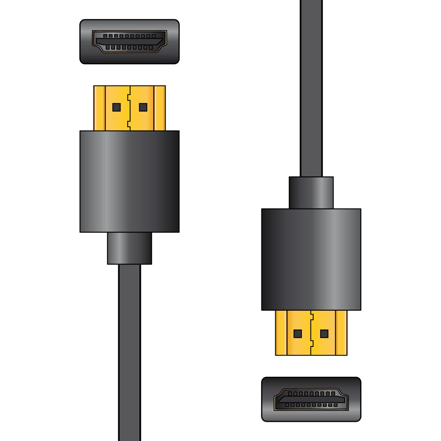 AV:LINK HQ THINWIRE HIGH SPEED 4K READY HDMI LEADS CABLE 10M. 112.145UK