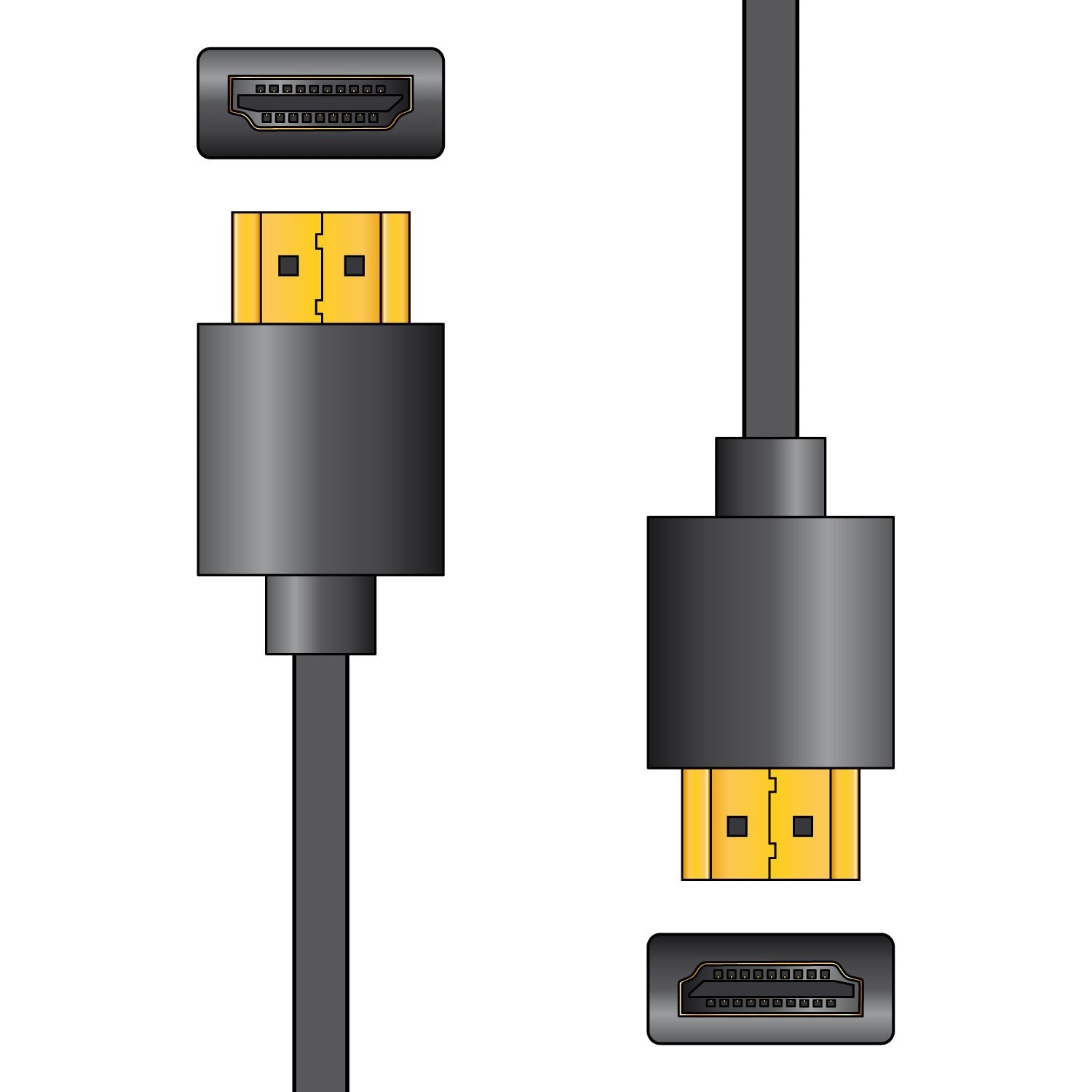 AV:LINK HQ THINWIRE HIGH SPEED 4K READY HDMI LEADS CABLE 10M. 112.145UK