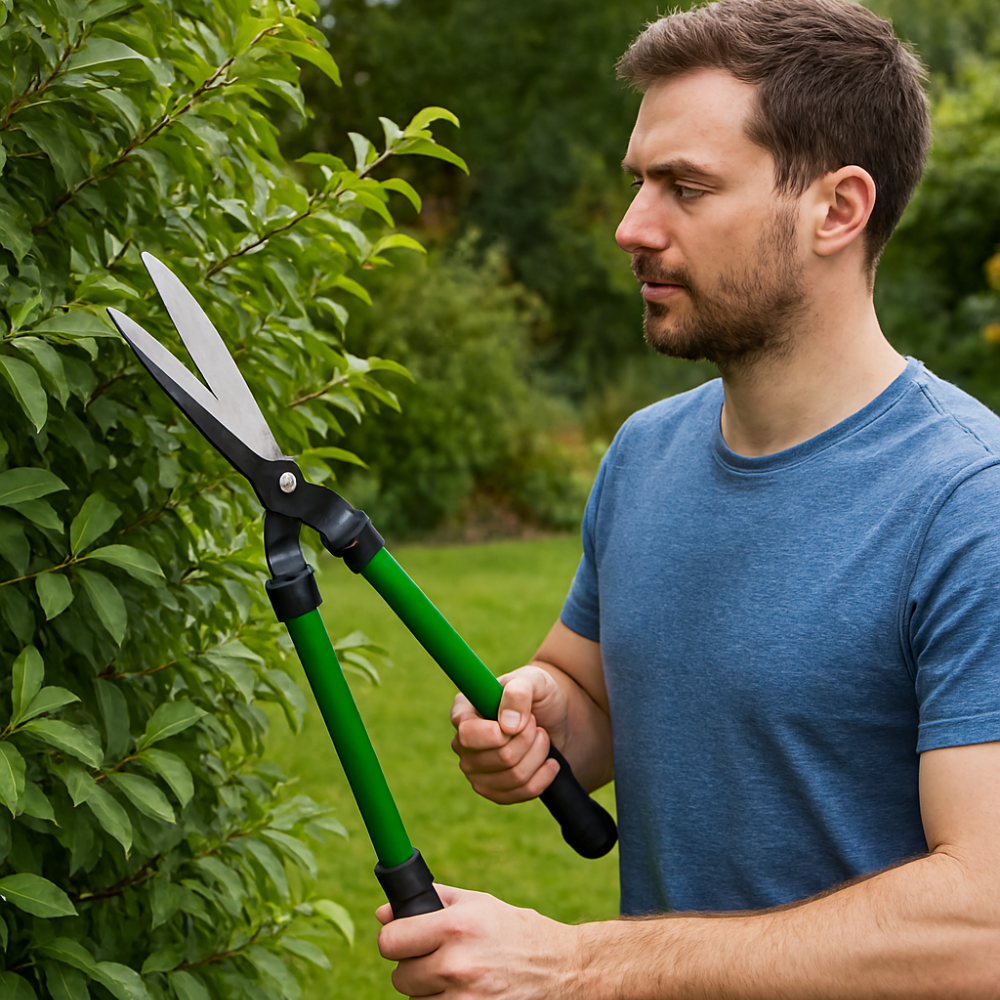 GARDEN HEDGE TRIMMING CUT SHEARS 21IN SOFT GRIP HANDLES. S320B