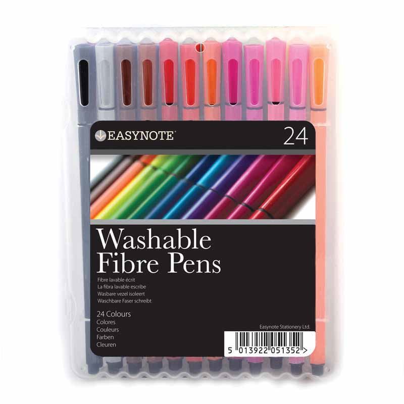 EASYNOTE WASHABLE FIBER PENS 24/PK. TA5135