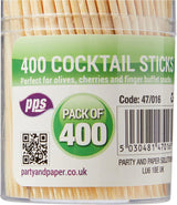 PPS PARTY COCKTAIL STICKS / TOOTHPICKS 400/PK. PPS47016