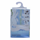 COLOUR BOX SEA LIFE DESIGN SHOWER CURTAIN 180CM X 180CM WITH 12 CURTAIN RINGS. 200.02