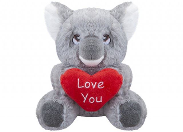 PMS KOALA BEAR WITH LOVE HEART 15CM. PI445053