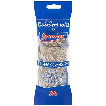 SPONTEX ESSENTIAL TOUGH SCOURER 4 PCS. 19500134
