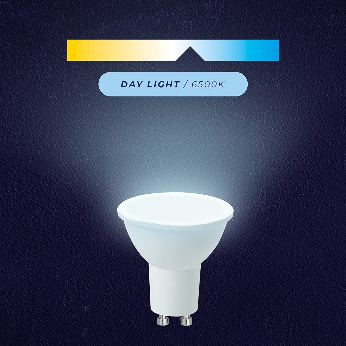 10 X MAXIM 5W=50W GU10 LED LIGHT BULB DAY LIGHT PEARL. 50MLGU10D5X10