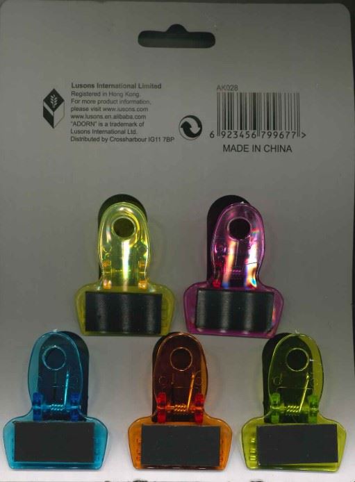 ADORN MANGETIC MULTIUSE CLIPS 5/PK. AK028