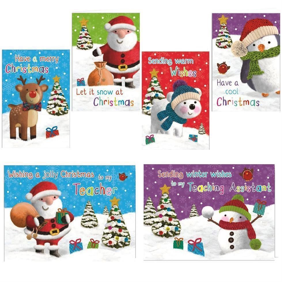 32 GLITETR CHRISTMAS SCHOOL CARDS. KITR