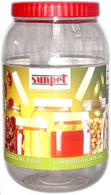 SUNPET PLASTIC FOOD STORAGE ROUND PET JAR 2000ML. VJ2000RD1