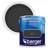BERGER MATT EMULSION BLACK 2.5L. 5020257