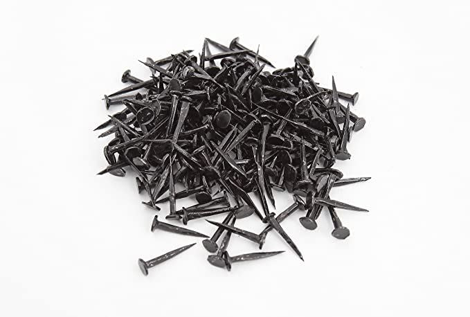 CHALLENGE BLACK GIMP PINS / UPHOLSTERY TACKS 20MM 100G. FS40449