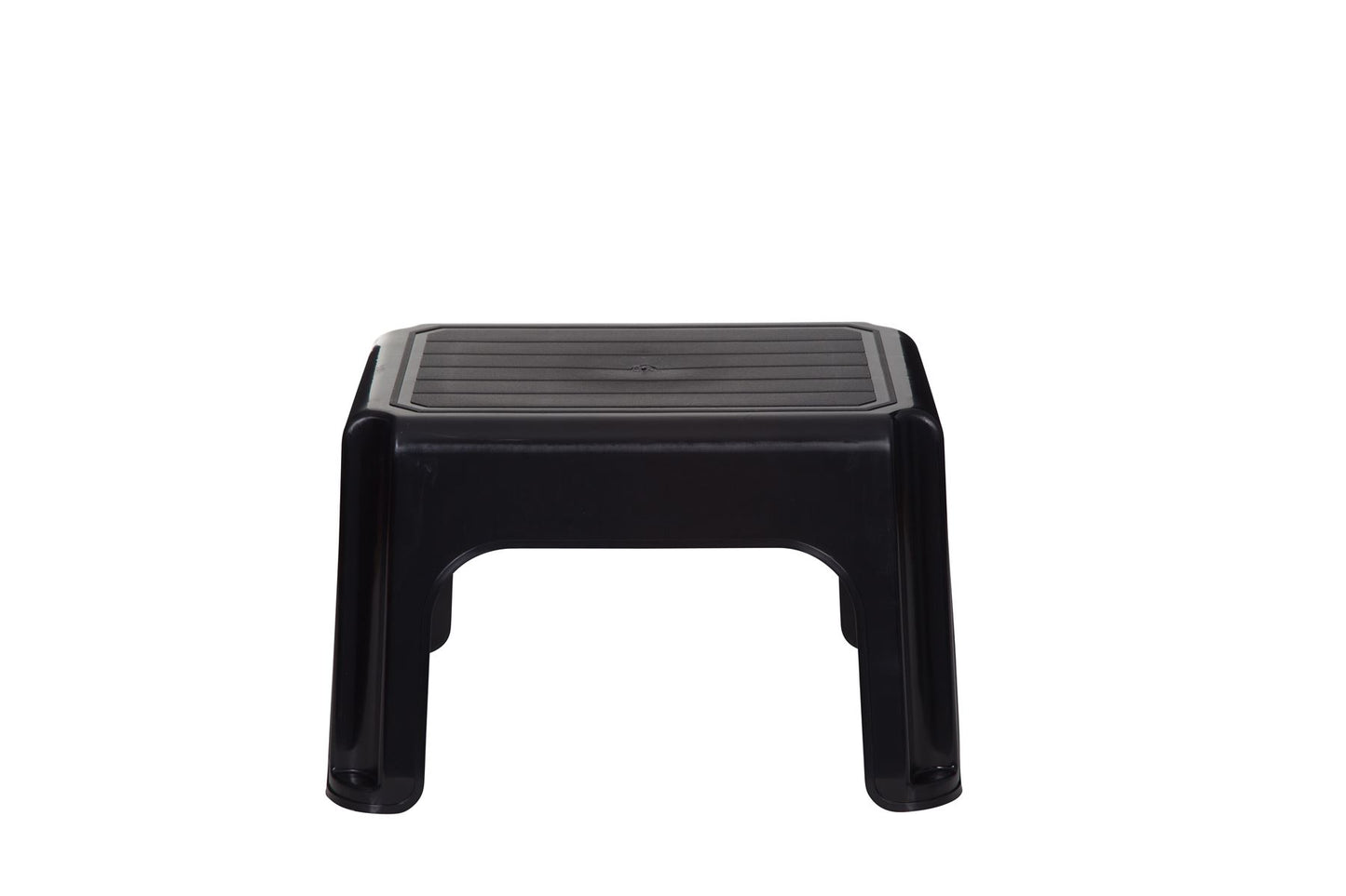 WHITEFURZE PLASTIC STEP STOOL 40CM - BLACK. H23216