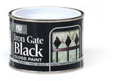 151 PAINT VARNISH COATING TIN IRON GATE BLACK GLOSS PAINT 180ML. DY014A