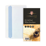 CONCORD DL WHITE SELF SEAL ENVELOPES 50/PK. S140