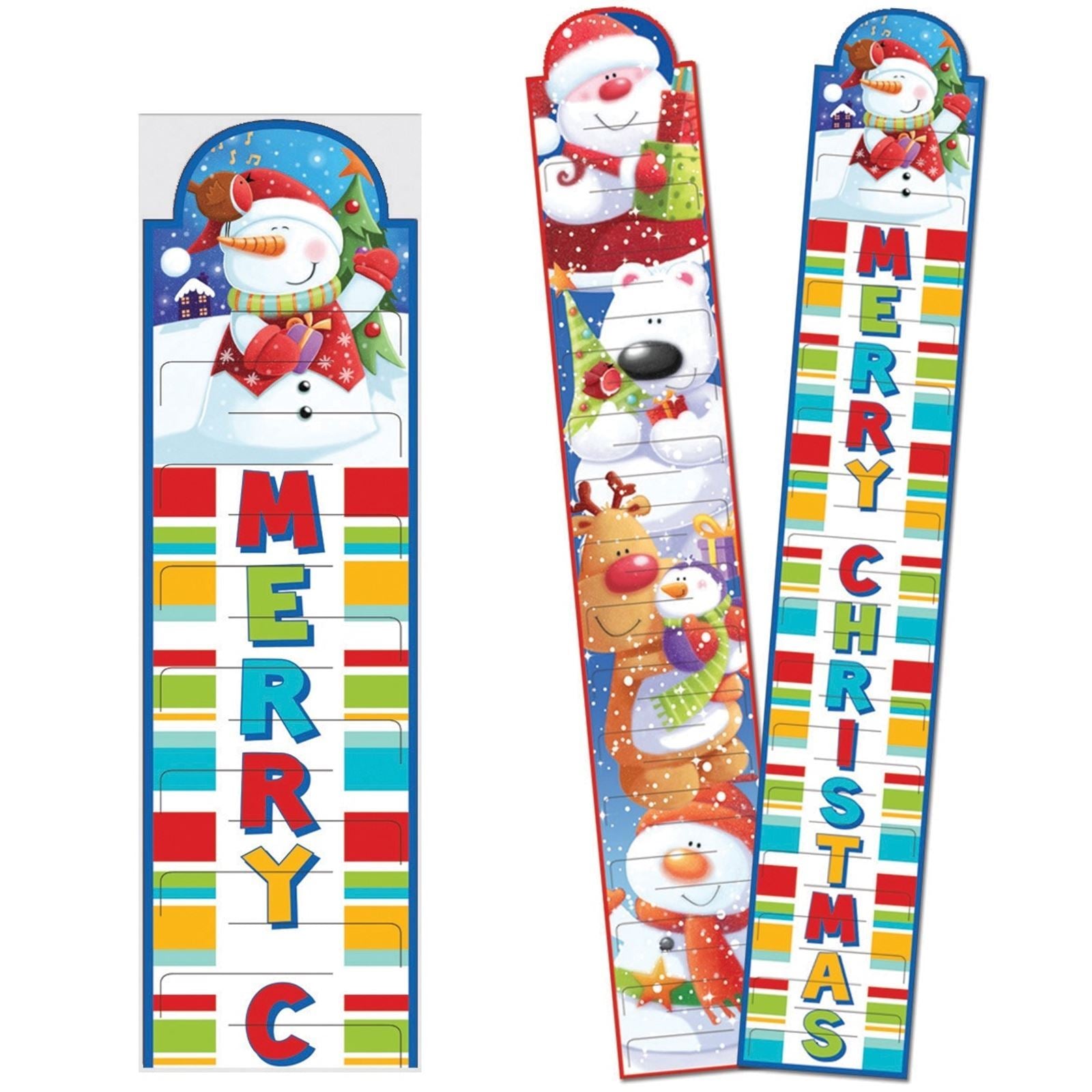 2 CUTE CHRISTMAS XMAS CARD HOLDERS (EACH HOLDS 30 CARDS). 3224