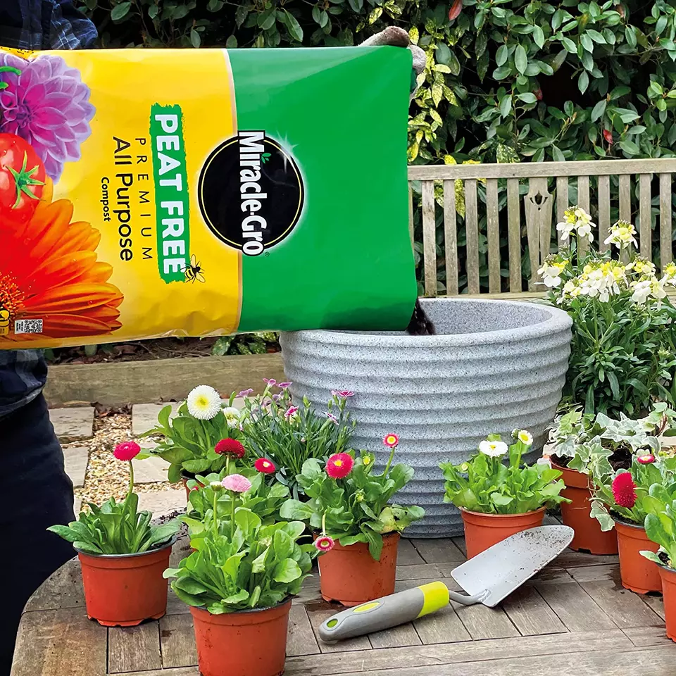 MIRACLE-GRO PREMIUM ALL PURPOSE PEAT FREE COMPOST 75LTR