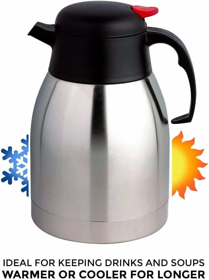 PRIMA 1.5 LITRE STAINLESS STEEL VACUUM POT FOR TEA / COFFEE. 17078C