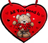 'VALENTINE'S DAY PLAQUE HEART SHAPED ALL YOU NEED IS LOVE'||'. '||'14739'