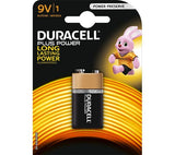 DURACELL PLUS 9V MN1604 6LR61 6LF22 PP3 BATTERY. MN1604PLUS