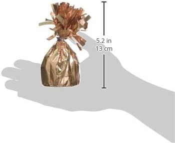 UNIQUE PARTY FOIL BALLOON WEIGHT - ROSE GOLD. UNI49015