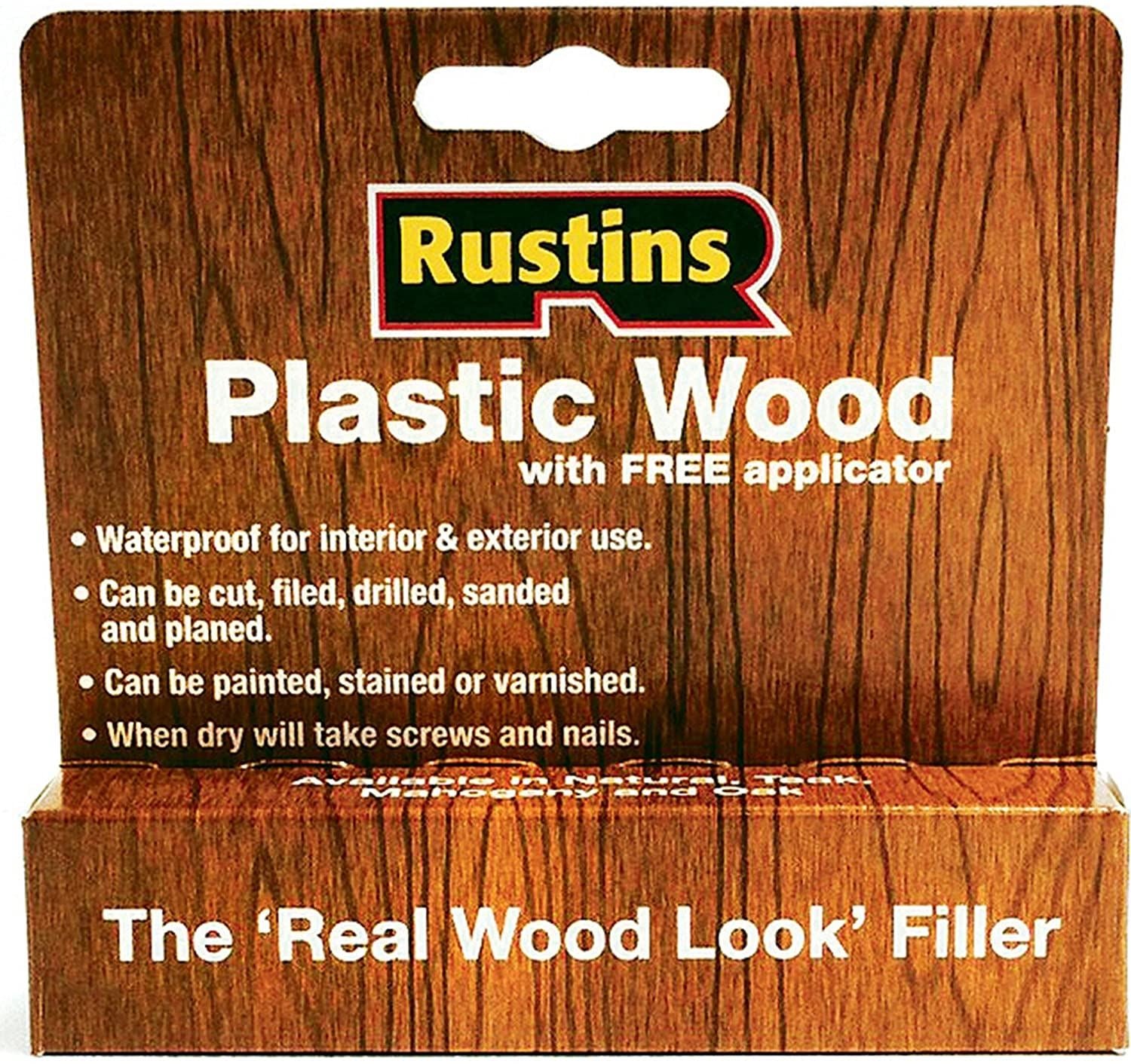 RUSTINS PLASTIC WOOD TUBE TEAK 30G. PWTETU