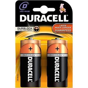 DURACELL PLUS BATTERY D MN1300 LR20 AM1 - 2 PACK. MN1300