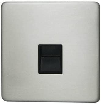 STATUS CHROME SINGLE TELEPHONE MASTER SOCKET. STSSSX10
