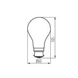 KANLUX XLED A60 B22 7W 810LM LED BULB - COOL WHITE. 33101