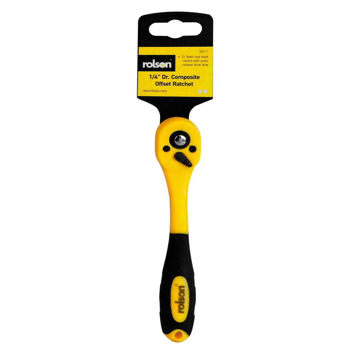 ROLSON QUICK RELEASE COMPOSITE OFFSET RATCHET  1/4 DRIVE. RT38471