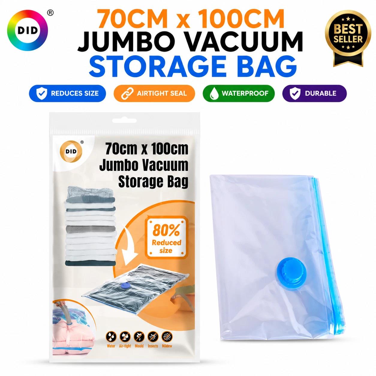 DID JUMBO VACUUM STORAGE BAG 70 X 100CM. HH2637