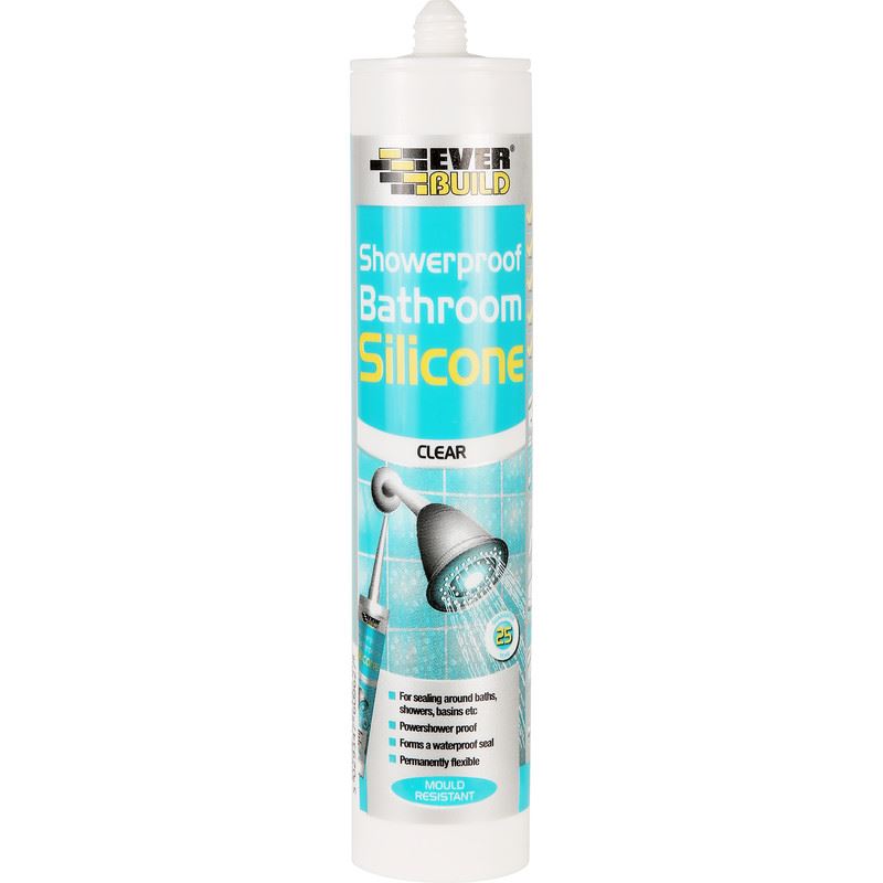 EVERBUILD SHOWERPROOF BATHROOM SILICONE CLEAER C3 280 ML. 467062 SHOWTR