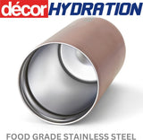 DECOR VACUUM INSULATED STAINLESS TRAVEL COFFEE CUP 350ML - ROSE GOLD. 265842-006